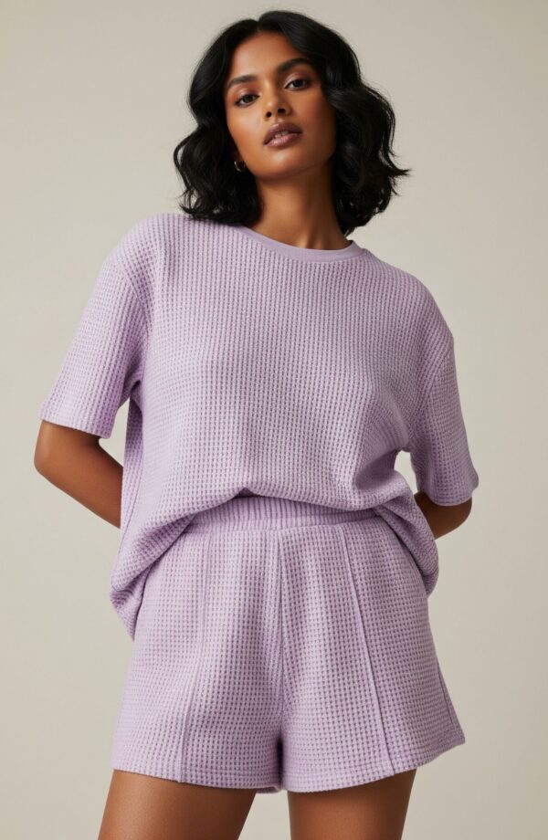 Lavender Shorts Co-ord Set - Image 3