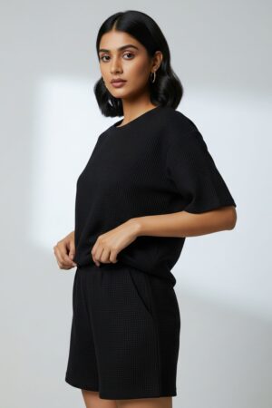 Black Shorts Co-ord Set