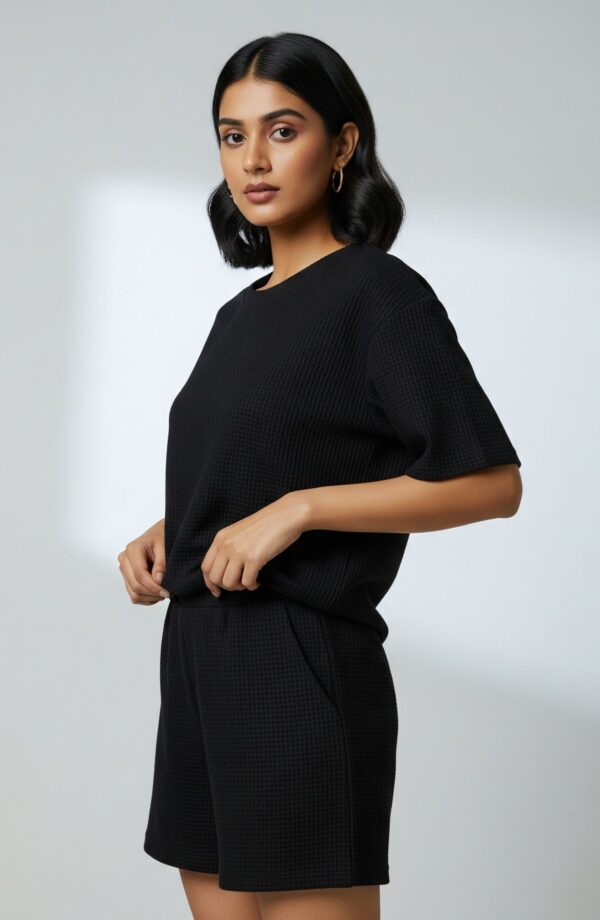 Black Shorts Co-ord Set