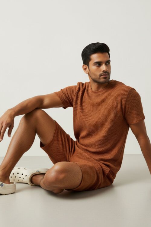 Rust Brown 3-in-1 Co-ord Set