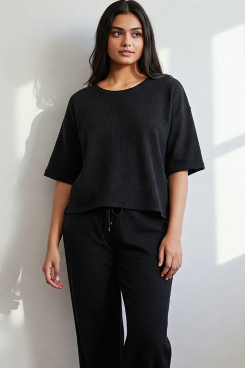 Black Pant Co-ord Set
