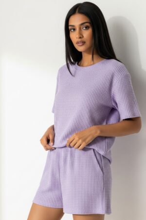 Lavender Shorts Co-ord Set