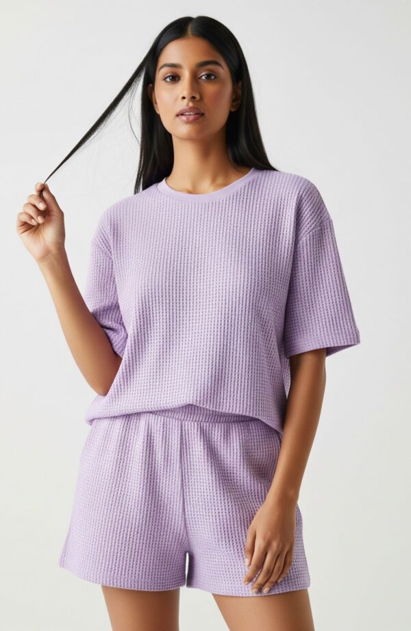 Lavender Shorts Co-ord Set - Image 5