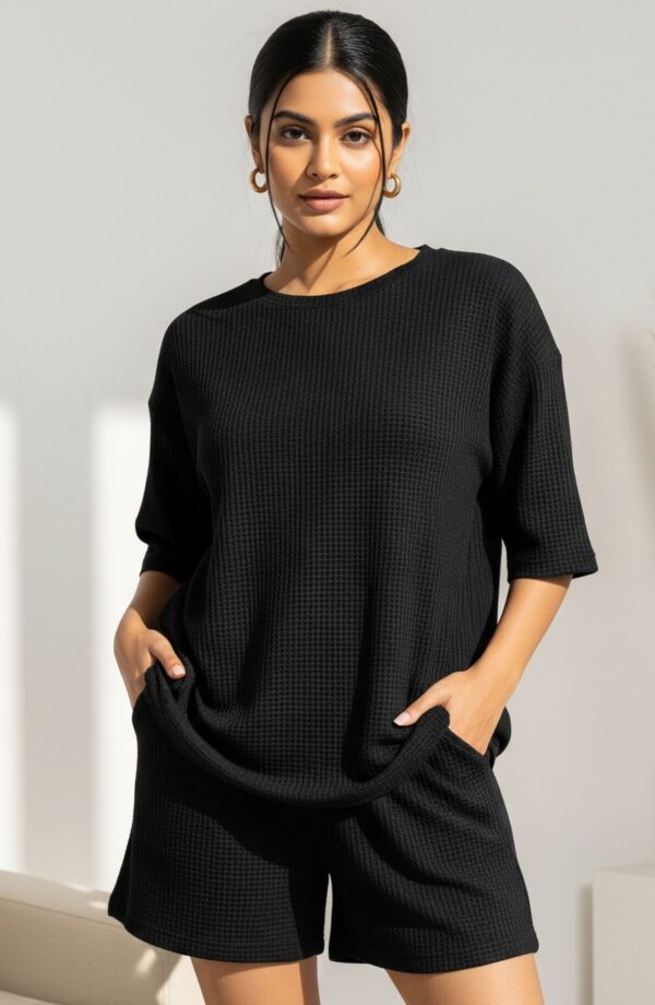 Black Shorts Co-ord Set - Image 2