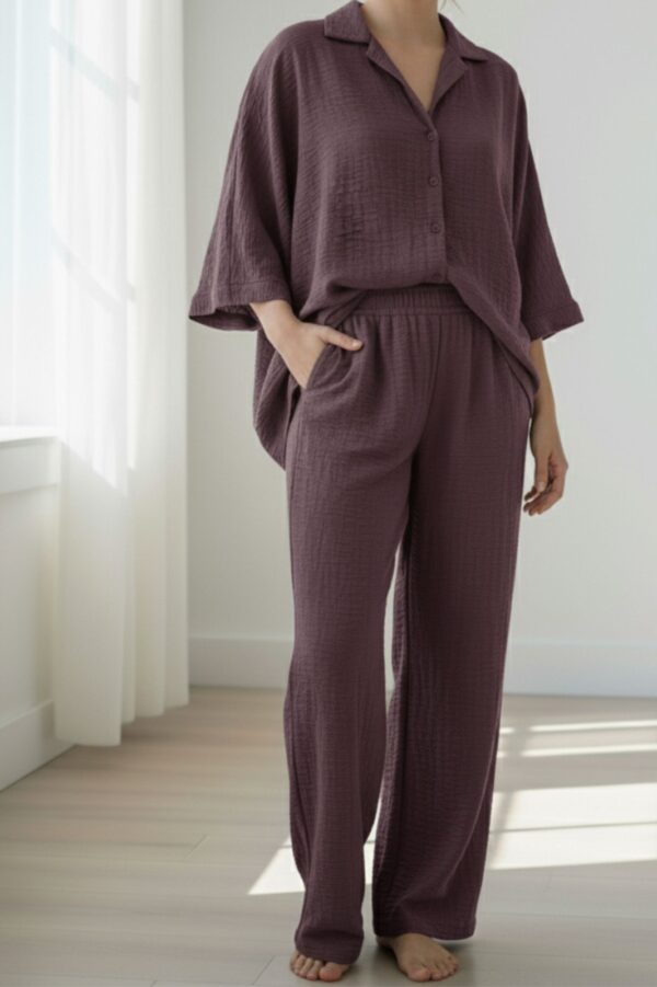 Textured Crepe Co-ord Sets - Image 3