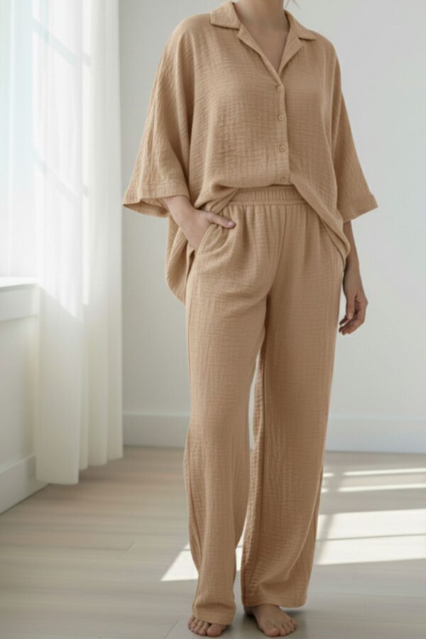 Textured Crepe Co-ord Sets - Image 4